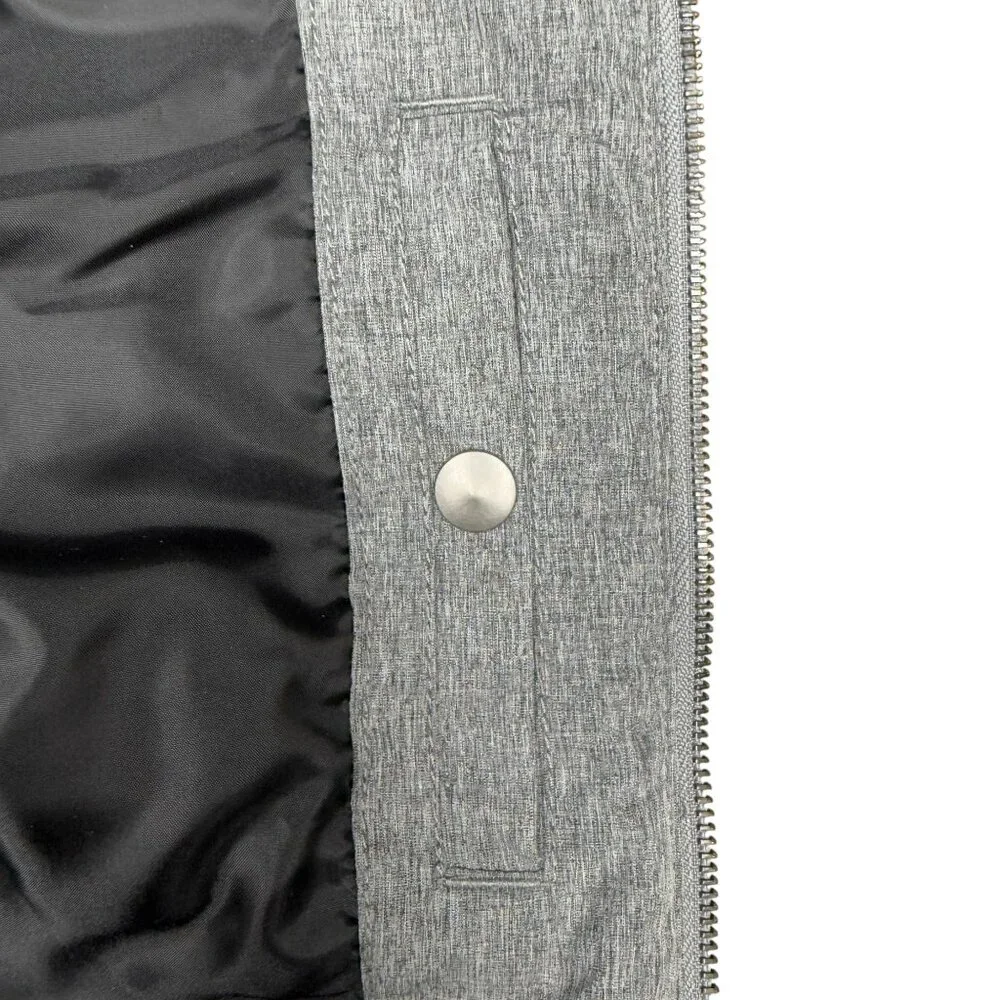EUC Men's H&M‎ Puffer Zip Vest Quilted Gray | 38 R